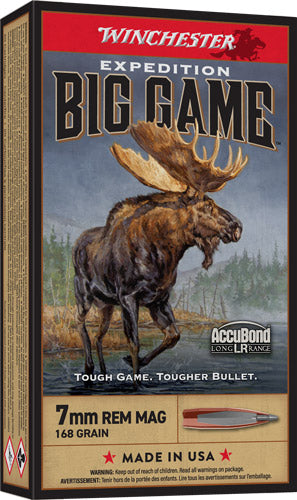 Winchester 7mm Rem Mag Expedition Big Game 168gr AccuBond Long-Range Ammo