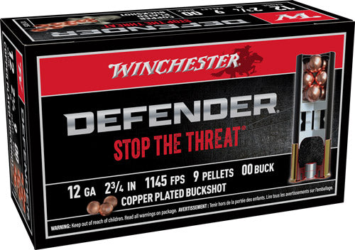 Winchester Defender 12 Gauge 2 3/4" #00 Buckshot