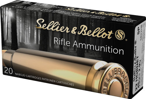 Sellier and Bellot .22 Hornet Rifle 45gr JSP Ammo