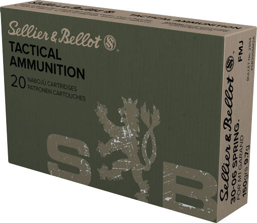 Sellier and Bellot .30-06 Springfield Tactical M1 Garand 150gr FMJ Ammo