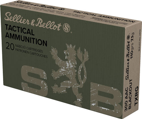 Sellier & Bellot .300 AAC Blackout 110gr TAC-EX-Blue Ammo