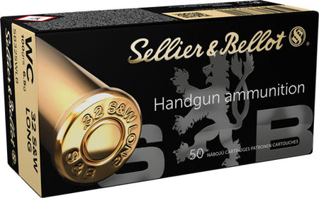 Sellier and Bellot .32 S&W Long Handgun 100gr Wadcutter Ammo