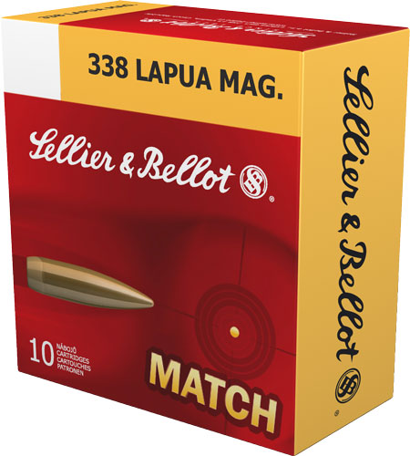 Sellier and Bellot .338 Lapua Magnum Match 300gr BTHP Ammo