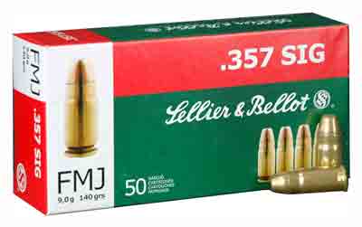 Sellier & Bellot .357 Sig 140gr FMJ Ammo