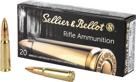 Sellier and Bellot 7.62x39mm Tactical 124gr FMJ Ammo