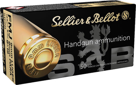 Sellier & Bellot 9mm Luger 124gr FMJ Ammo