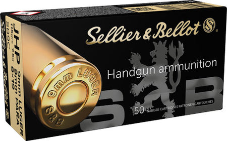 Sellier & Bellot 9mm Luger 115gr JHP Ammo