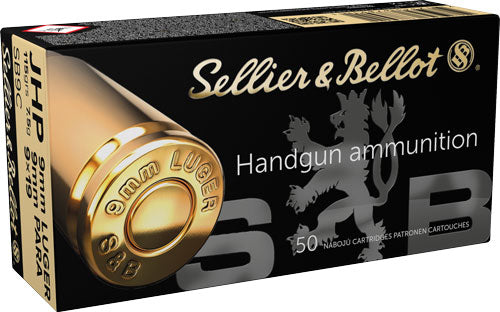 Sellier & Bellot 9mm Luger 115gr JHP Ammo