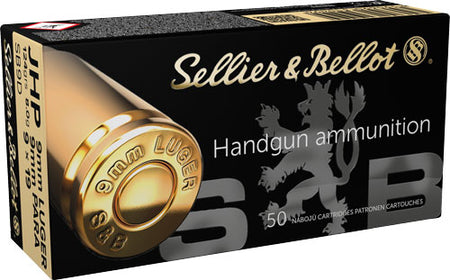 Sellier & Bellot 9mm Luger 124gr JHP Ammo