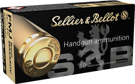 S&B 9X18MM MAKAROV 95GR FMJ RN-50RD 20BX/CS