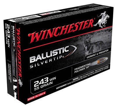 Winchester .243 Win Ballistic Silvertip 55gr Ammo
