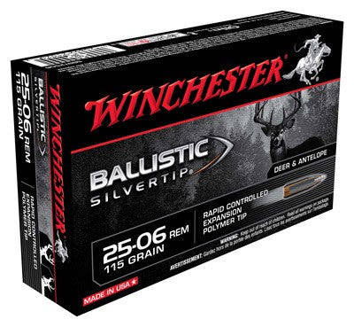 Winchester .25-06 Remington Ballistic Silvertip 115gr PolyTip Ammo