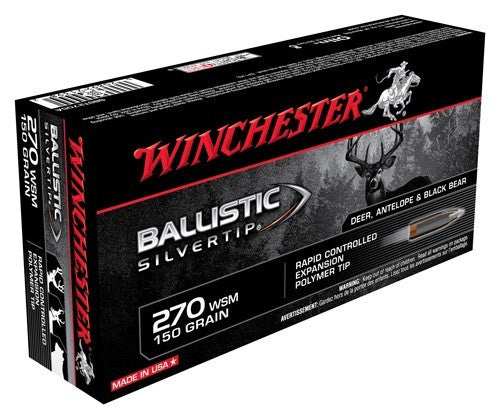 Winchester .270 WSM Ballistic Silvertip 150gr PolyTip Ammo