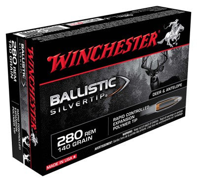 Winchester .280 Remington Ballistic Silvertip 140gr PolyTip Ammo