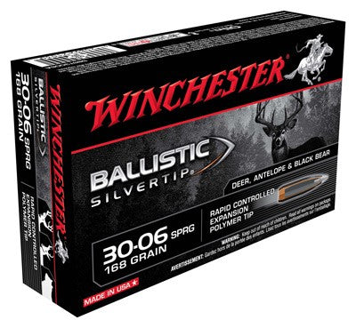 Winchester .30-06 Springfield Ballistic Silvertip 168gr PolyTip Ammo