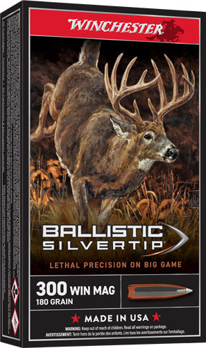 Winchester .300 Win Mag Ballistic Silvertip 180gr Polymer Tip Ammo