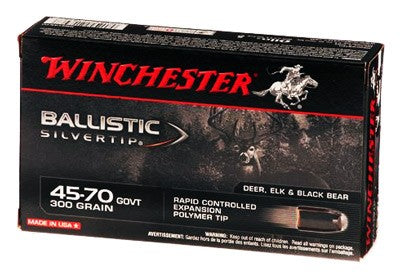 Winchester .45-70 Government Ballistic Silvertip 300gr PolyTip Ammo