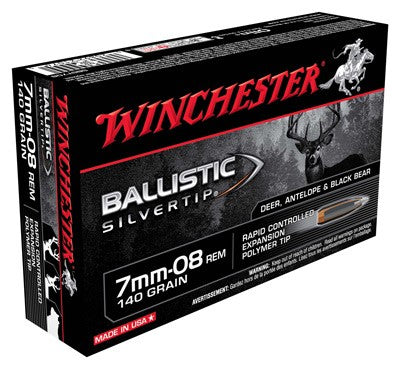Winchester 7mm-08 Remington Ballistic Silvertip 140gr Polymer Tip Ammo