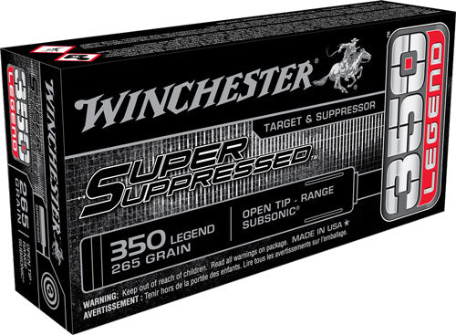 Winchester.350 Legend Super Suppressed 255gr Open Tip Range Ammo