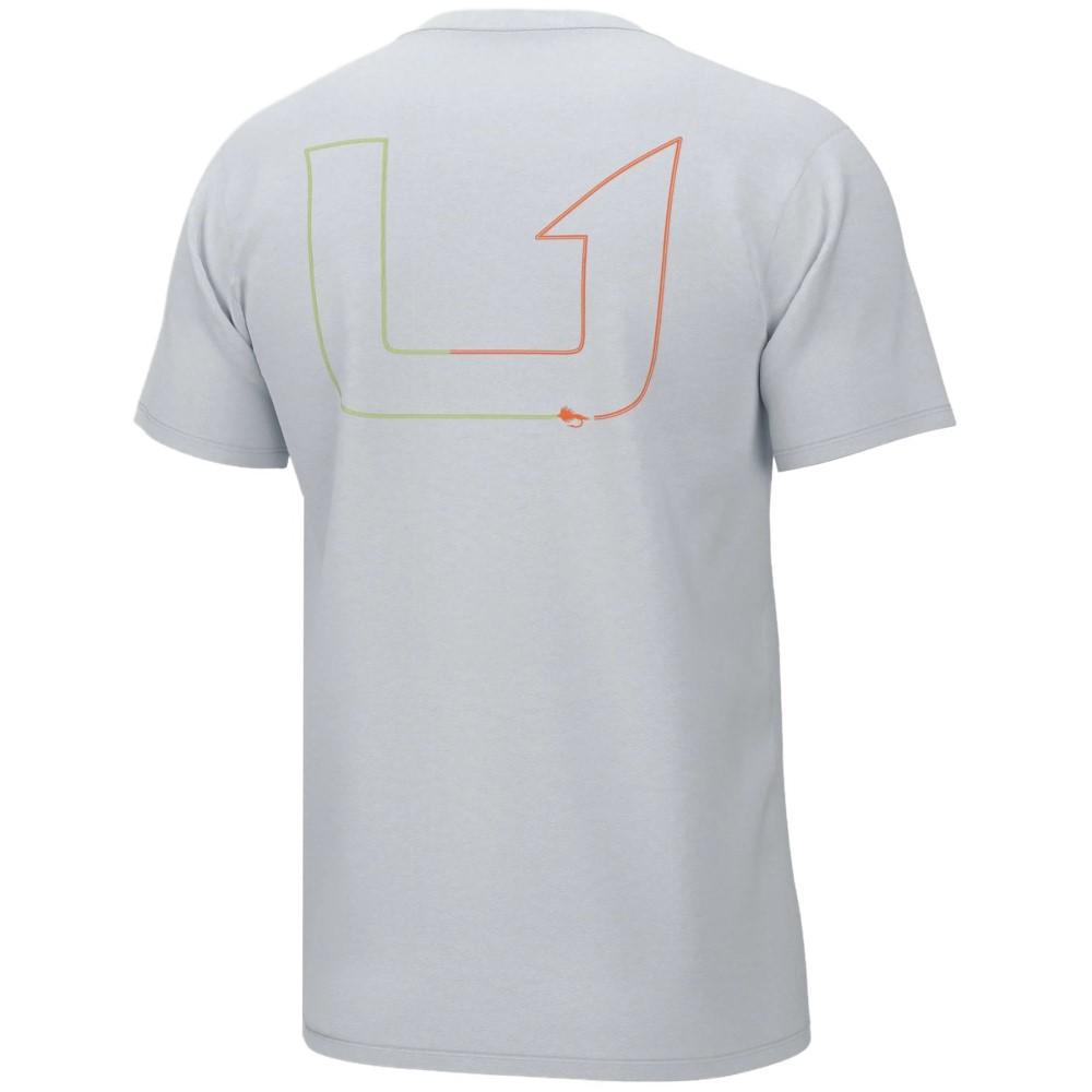 Huk Fly Line Short Sleeve Shirt White M