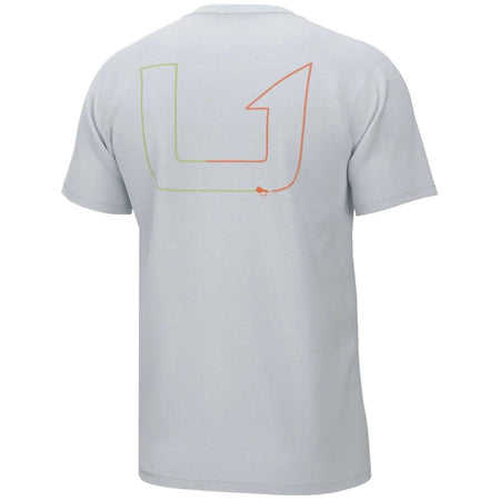 Huk Fly Line Short Sleeve Shirt White M