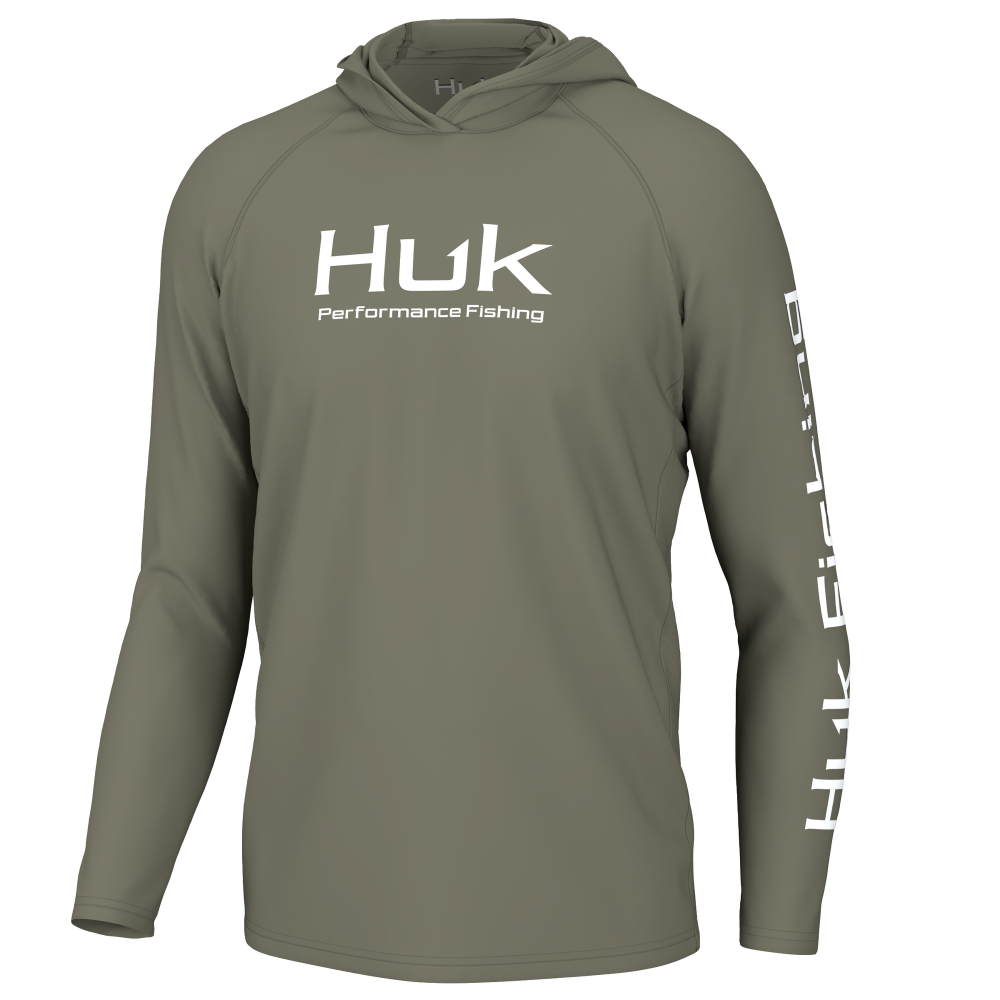 Huk Vented Pursuit Long Sleeve Hoodie Moss 2XL