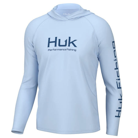 Huk Vented Pursuit Long Sleeve Hoodie Ice Water S