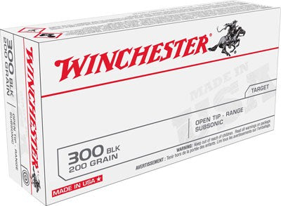 Winchester .300 AAC Blackout 200gr Open Tip Subsonic Ammo