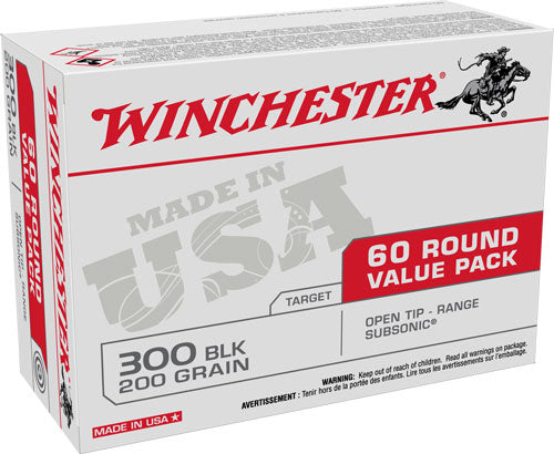 Winchester .300 AAC Blackout USA White Box Value Pack 200gr OTM Ammo