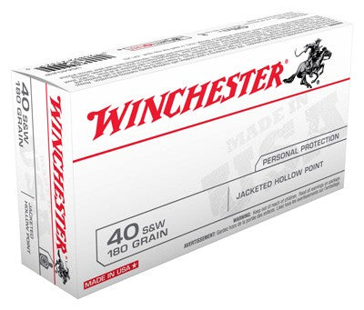 Winchester .40 S&W USA 180gr JHP Ammo