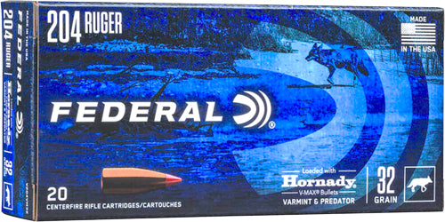 Federal .204 Ruger Varmint & Predator 32gr PolyTip Ammo