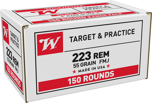 Winchester .223 Remington 55gr FMJ Ammo - 150 Rounds