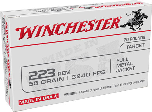 Winchester .223 Remington USA 55gr FMJ Ammo