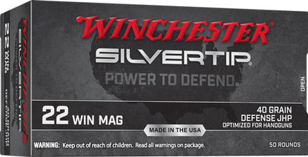 Winchester .22 Win Mag Silvertip 40gr JHP Ammo