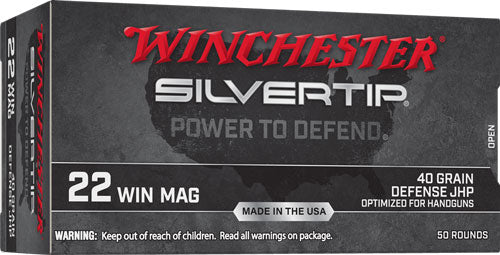 Winchester .22 Win Mag Silvertip 40gr JHP Ammo