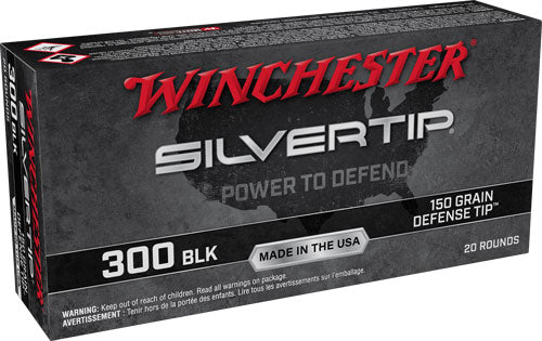 Winchester .300 AAC Blackout Silvertip 150gr Defense Tip Ammo