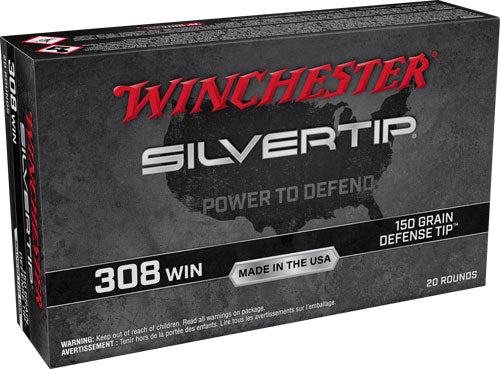 Winchester .308 Win / 7.62x51mm Silvertip 150gr PolyTip Ammo
