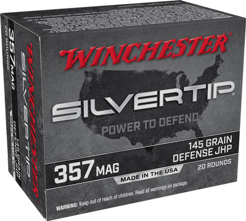 Winchester .357 Magnum Silvertip 145gr JHP Ammo