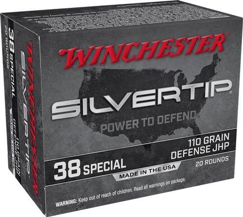 Winchester Silvertip Jacket Hollow Point 110gr .38 Special Ammo