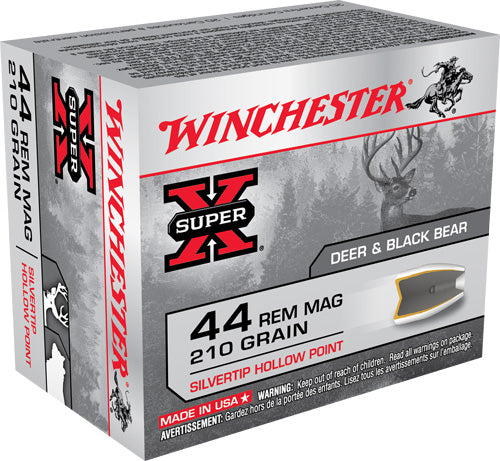 Winchester .44 Magnum Silvertip 210gr JHP Ammo