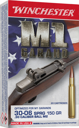 Winchester .30-06 Springfield Active Duty M2 150gr FMJ Ammo