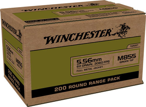 Winchester 5.56x45mm NATO 62gr FMJ Ammo - 200 Rounds