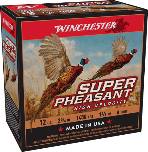 Winchester Super Pheasant High Velocity 12 Gauge 2 3/4" 1 3/8 oz #6 Shot