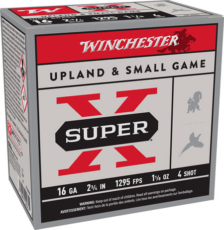 Winchester Super-X Heavy Game Load 16 Gauge 2 3/4" 1 1/8 oz #4 Shot