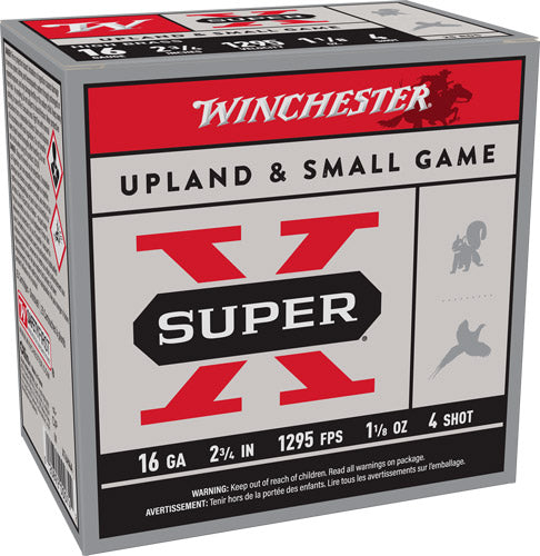 Winchester Super-X Heavy Game Load 16 Gauge 2 3/4" 1 1/8 oz #4 Shot