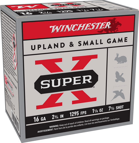 Winchester Super-X Game Load 16 Gauge 2.75" 1.125 oz #7.5 Shot