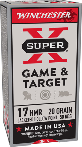 Winchester .17 HMR Super-X 20gr JHP Ammo