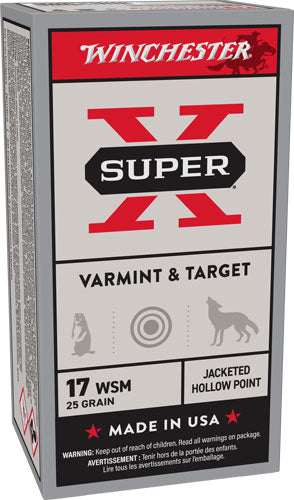 Winchester .17 WSM Super X 25gr JHP Ammo