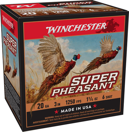 Winchester Super Pheasant 20 Gauge 3" 1 1/4 oz #6 Shot