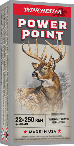 Winchester .22-250 Remington Super-X 64gr PP Ammo
